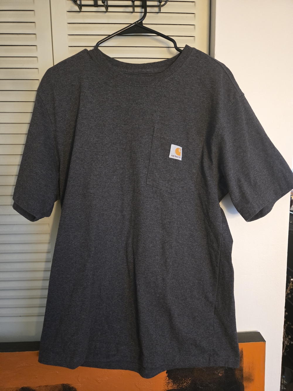 Carhartt Men’s Short Sleeve Pocket T-Shirt - Charcoal